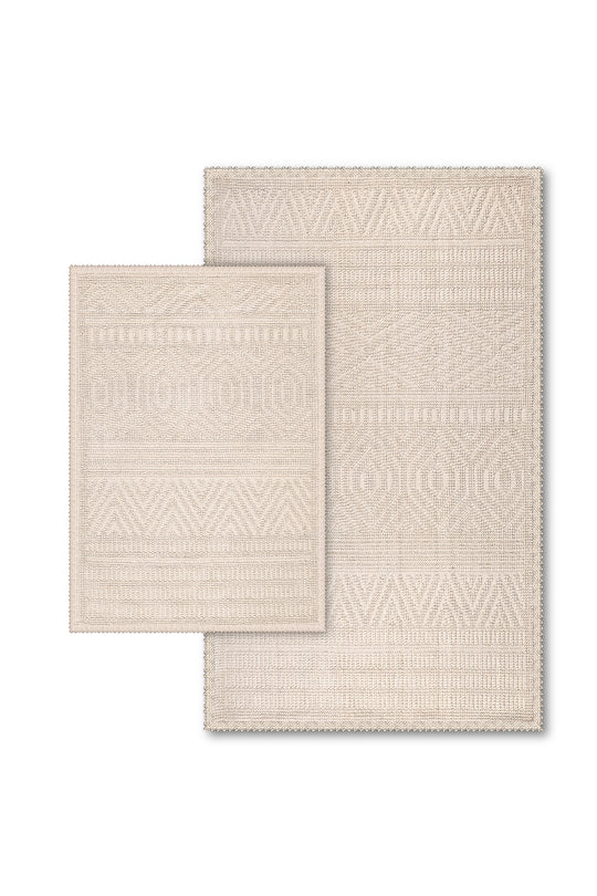 Amalfi Ultra Soft Turkish Cotton Bath Mat & Rug Set | 20"x32"+17"x23" | Quick Dry, Machine Washable | Luxury Bathroom Decor