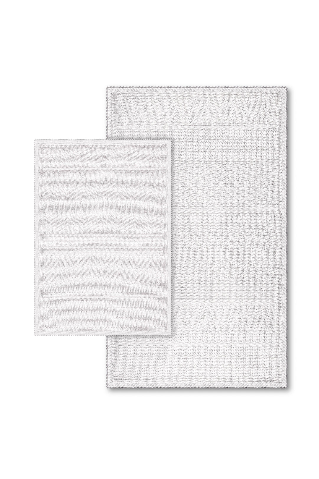 Amalfi Ultra Soft Turkish Cotton Bath Mat & Rug Set | 20"x32"+17"x23" | Quick Dry, Machine Washable | Luxury Bathroom Decor
