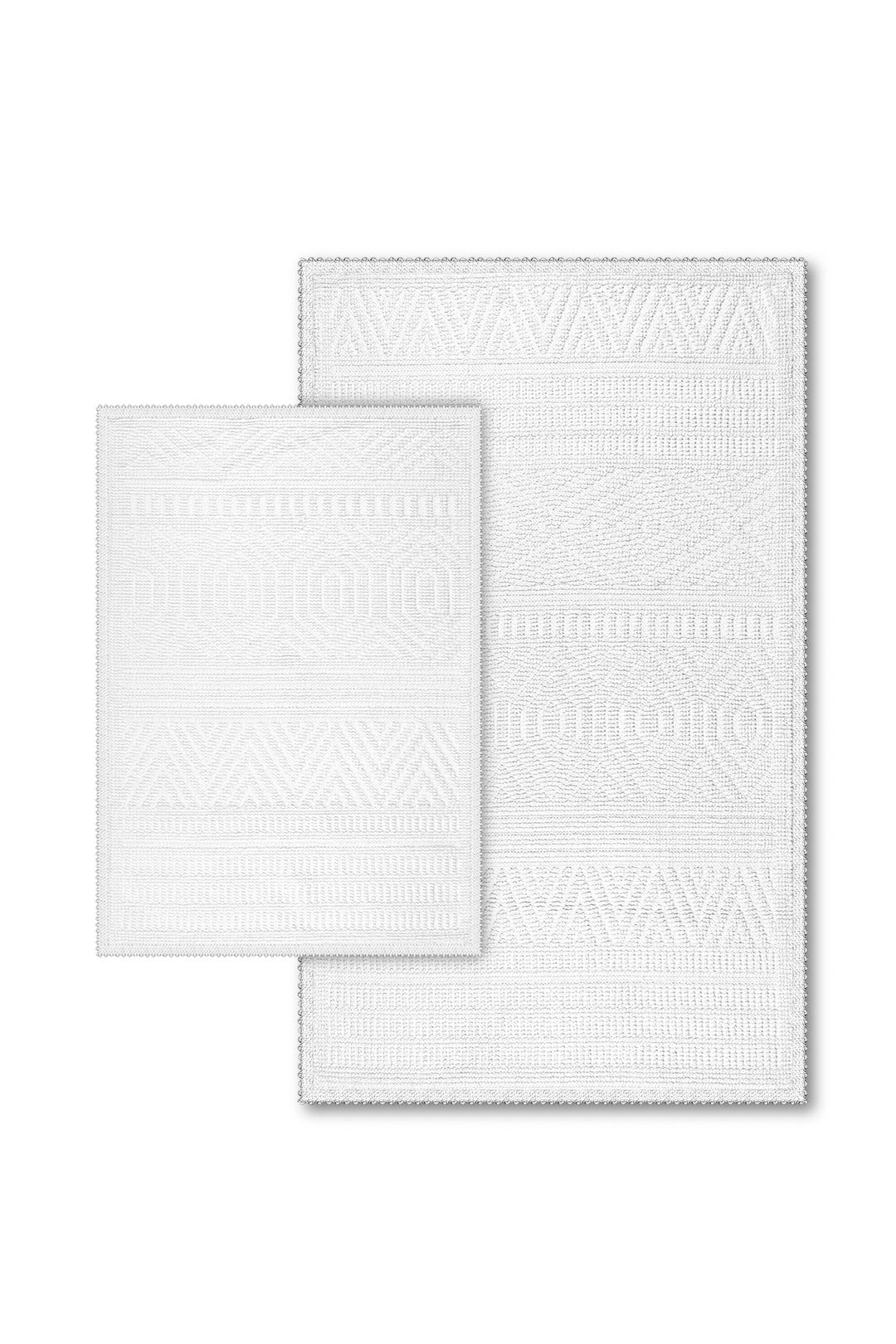 Amalfi Ultra Soft Turkish Cotton Bath Mat & Rug Set | 20"x32"+17"x23" | Quick Dry, Machine Washable | Luxury Bathroom Decor