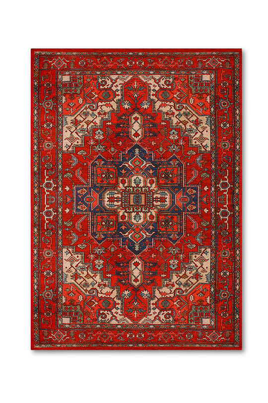 Cave Turkish Chenille Rug & Carpet | multicolored | Quick Dry, Machine Washable | Luxury Bathroom Decor