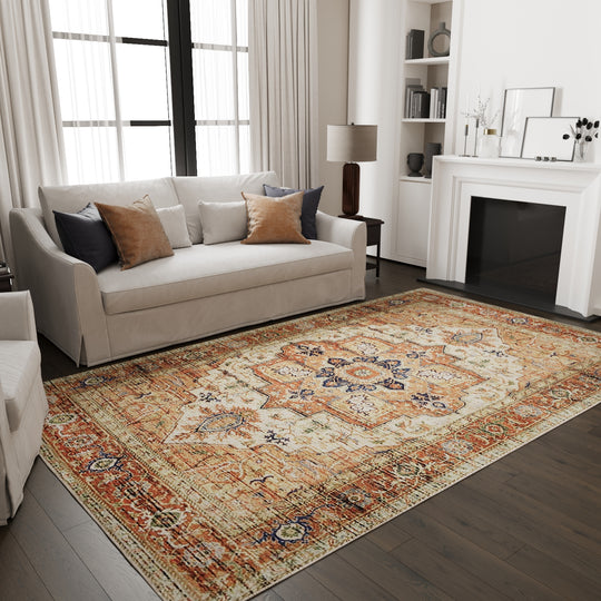Ethnic Turkish Chenille Rug & Carpet | multicolored | Quick Dry, Machine Washable | Luxury Bathroom Decor
