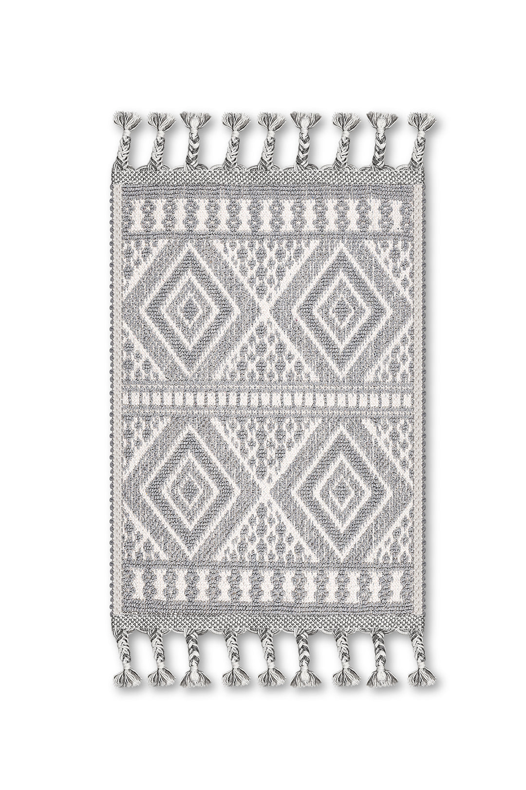 Ethnic Ultra Soft Turkish Cotton Bath Mat | 17"x23"| Quick Dry, Machine Washable | Luxury Bathroom Decor