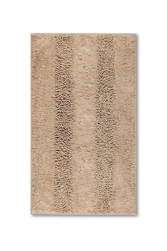 Groove Tufted Ultra Soft Turkish Cotton Bath Mat | 20"x32"| Quick Dry, Machine Washable | Luxury Bathroom Decor