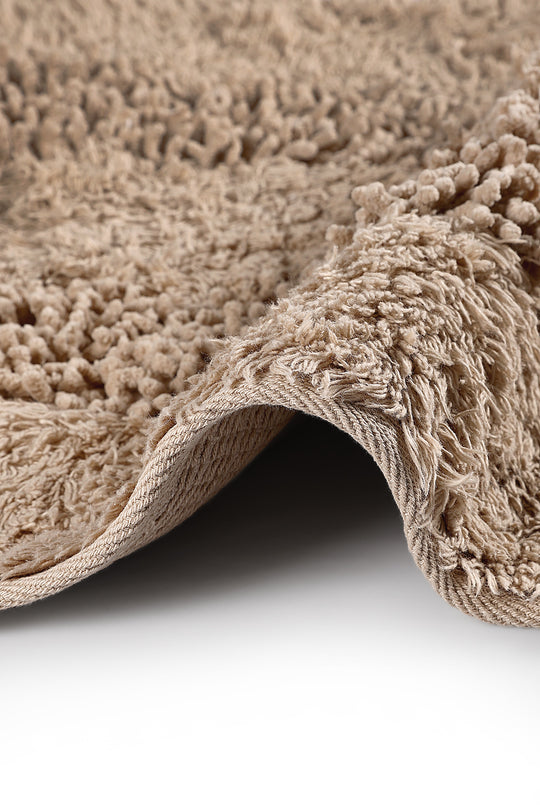 Groove Tufted Ultra Soft Turkish Cotton Bath Mat | 20"x32"| Quick Dry, Machine Washable | Luxury Bathroom Decor