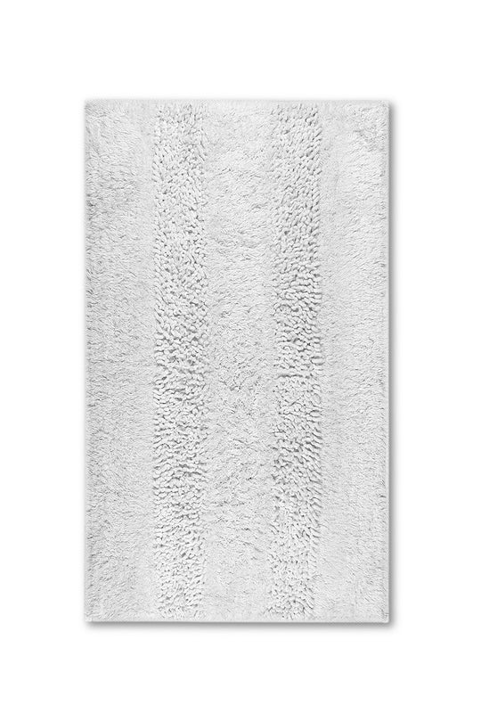 Groove Tufted Ultra Soft Turkish Cotton Bath Mat | 20"x32"| Quick Dry, Machine Washable | Luxury Bathroom Decor
