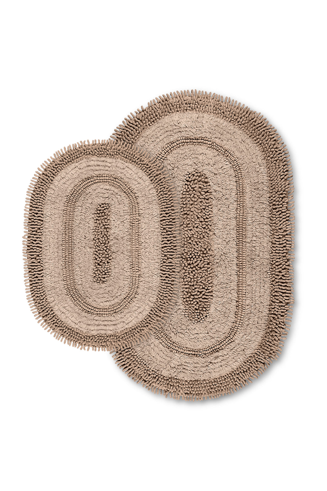 Macaroni Ultra Soft Turkish Cotton Bath Mat & Rug Set | 20"x32"+17"x23" | Quick Dry, Machine Washable | Luxury Bathroom Decor