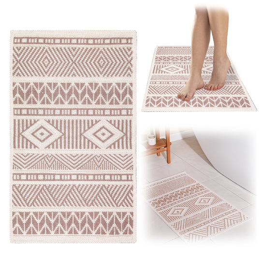 Marmaris Ultra Soft Turkish Cotton Bath Mat | 17"x23" | Quick Dry, Machine Washable | Luxury Bathroom Decor