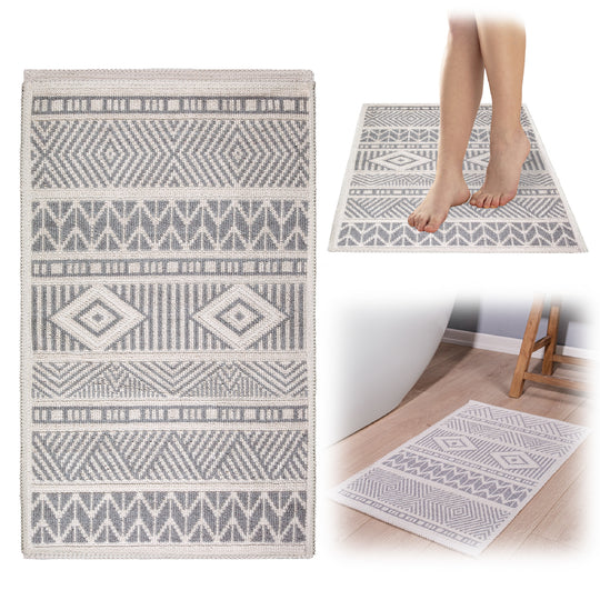 Marmaris Ultra Soft Turkish Cotton Bath Mat | 17"x23" | Quick Dry, Machine Washable | Luxury Bathroom Decor