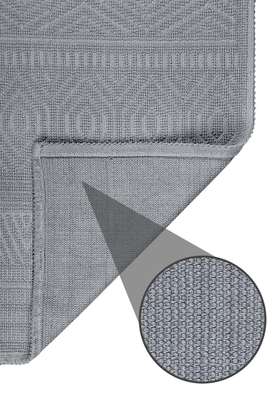 Amalfi Ultra Soft Turkish Cotton Bath Mat & Rug Set | 20"x32"+17"x23" | Quick Dry, Machine Washable | Luxury Bathroom Decor