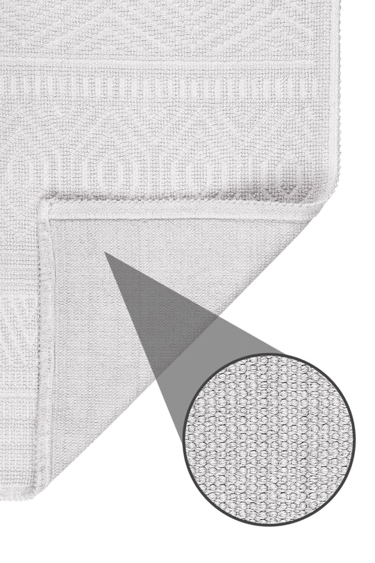 Amalfi Ultra Soft Turkish Cotton Bath Mat & Rug Set | 20"x32"+17"x23" | Quick Dry, Machine Washable | Luxury Bathroom Decor