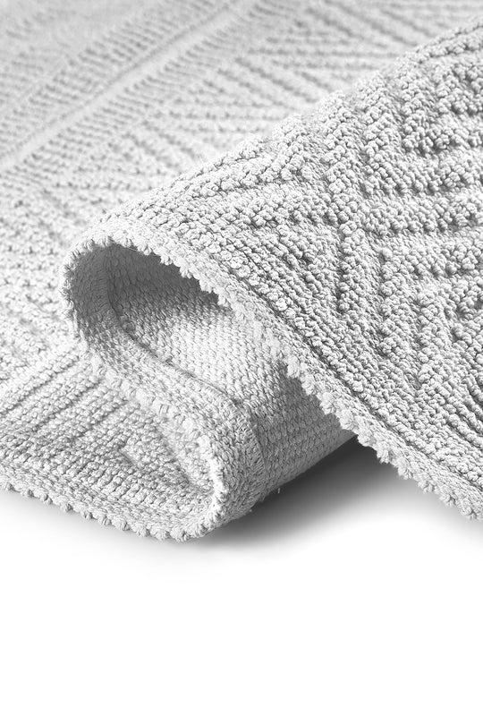 Amalfi Ultra Soft Turkish Cotton Bath Mat & Rug Set | 20"x32"+17"x23" | Quick Dry, Machine Washable | Luxury Bathroom Decor