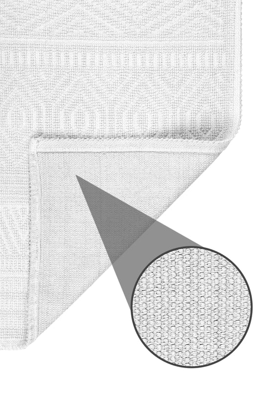 Amalfi Ultra Soft Turkish Cotton Bath Mat & Rug Set | 20"x32"+17"x23" | Quick Dry, Machine Washable | Luxury Bathroom Decor