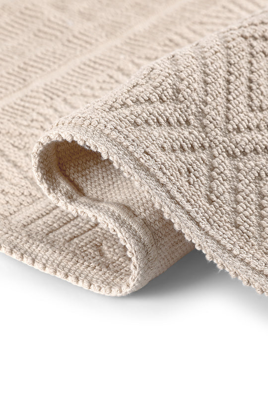 Amalfi Ultra Soft Turkish Cotton Bath Mat & Rug Set | 20"x32"+17"x23" | Quick Dry, Machine Washable | Luxury Bathroom Decor