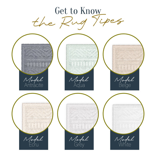 Amalfi Ultra Soft Turkish Cotton Bath Mat | 20"x32" | Quick Dry, Machine Washable | Luxury Bathroom Decor