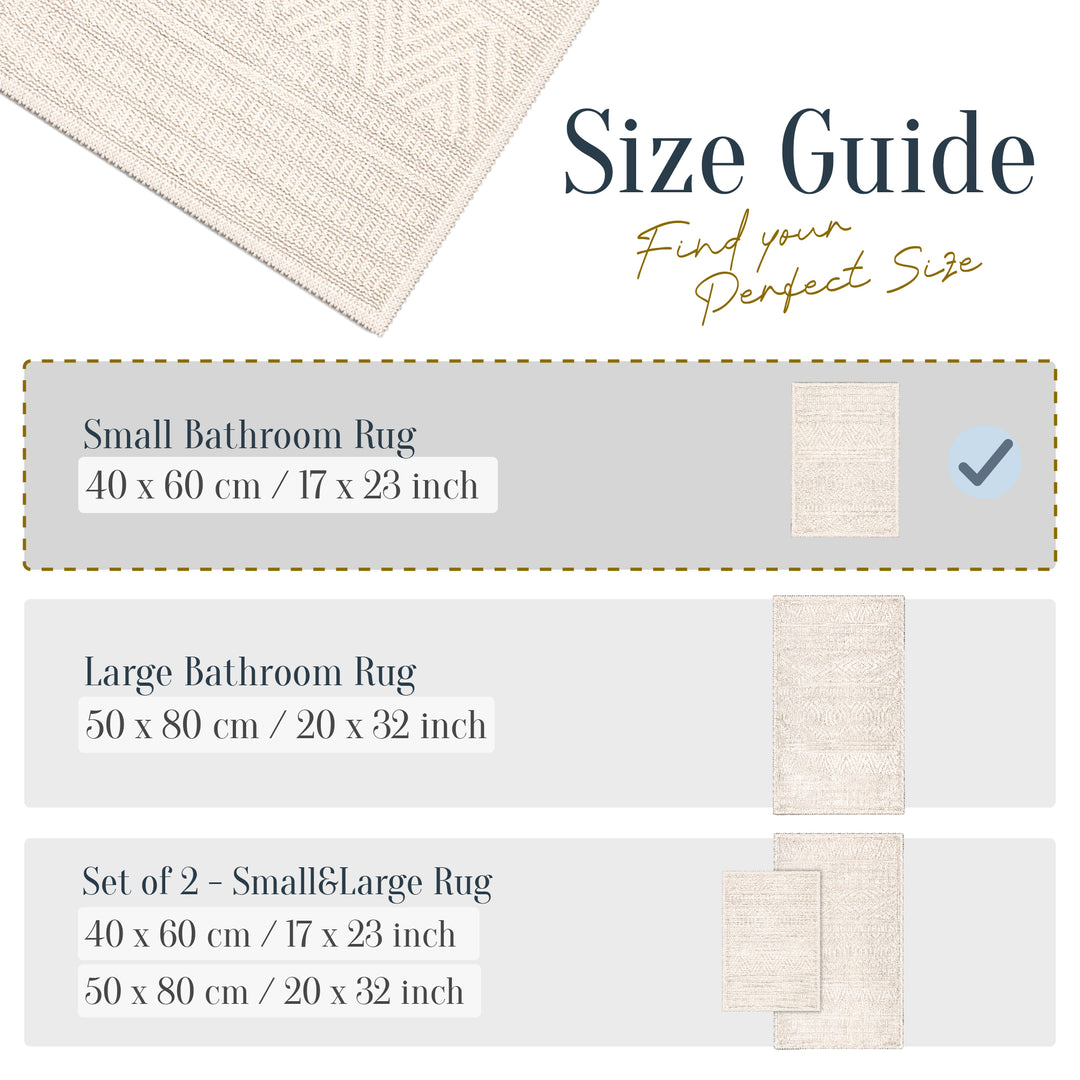 Amalfi Ultra Soft Turkish Cotton Bath Mat | 17"x23" | Quick Dry, Machine Washable | Luxury Bathroom Decor