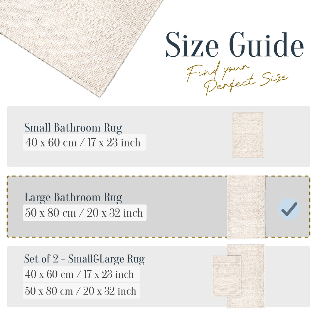 Amalfi Ultra Soft Turkish Cotton Bath Mat | 20"x32" | Quick Dry, Machine Washable | Luxury Bathroom Decor