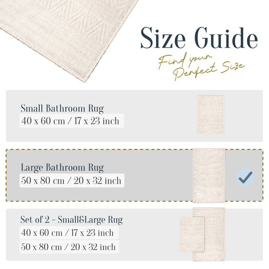 Amalfi Ultra Soft Turkish Cotton Bath Mat | 20"x32" | Quick Dry, Machine Washable | Luxury Bathroom Decor