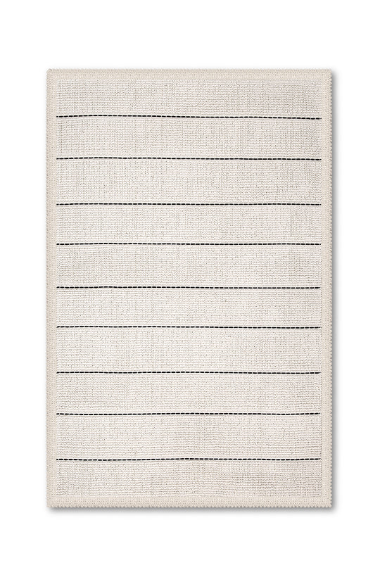 Basic Ultra Soft Turkish Cotton Bath Mat | 20"x32" | Ecru | Quick Dry, Machine Washable | Luxury Bathroom Decor