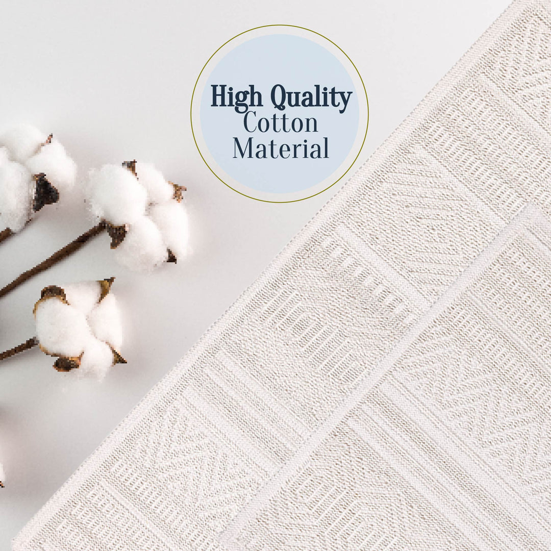 Bodrum Ultra Soft Turkish Cotton Bath Mat & Rug Set | 24" x 40" + 20" + 24" | Ecru | Quick Dry, Machine Washable | Luxury Bathroom Decor