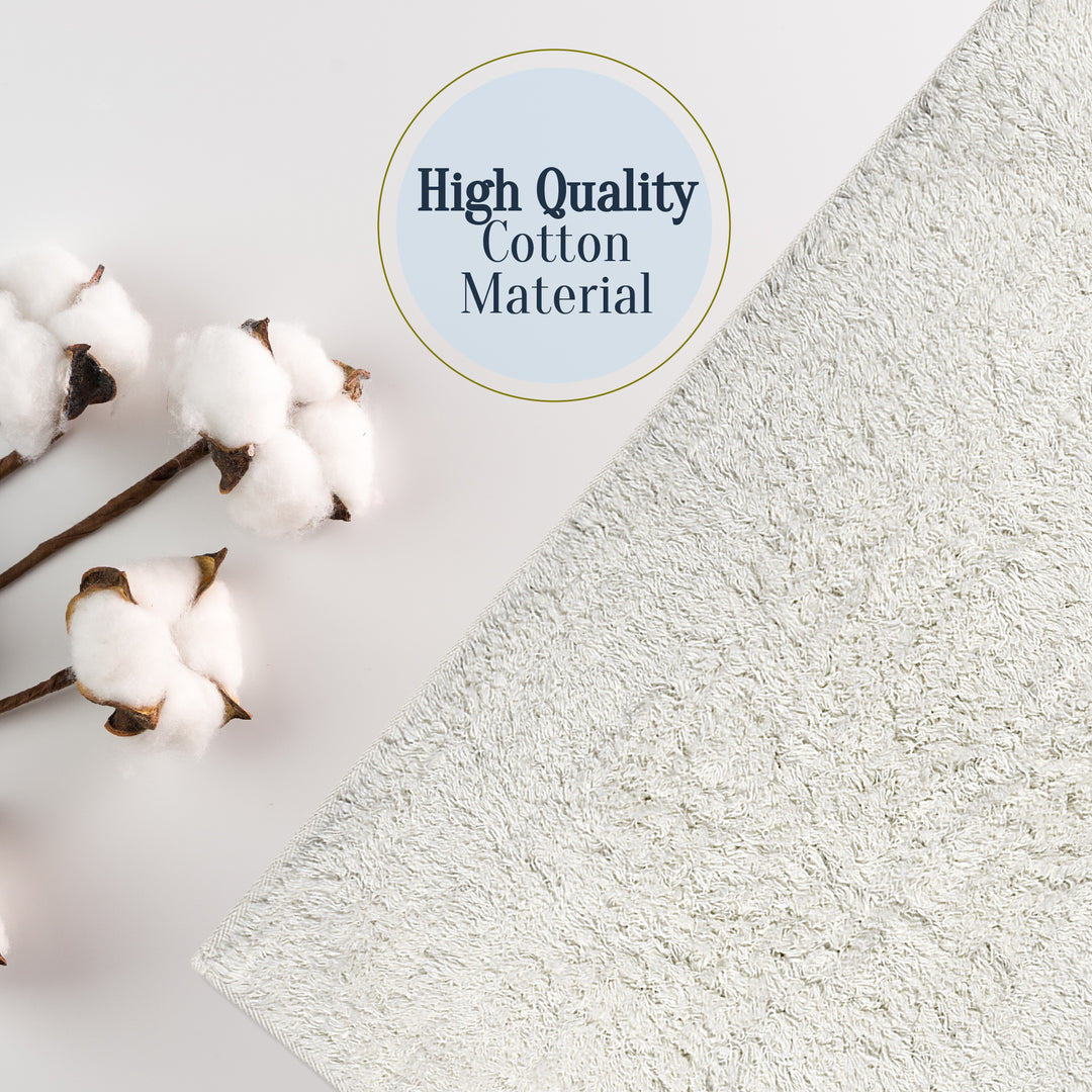 Canggu Tufted Ultra Soft Turkish Cotton Bath Mat | 20"x32"| Quick Dry, Machine Washable | Luxury Bathroom Decor