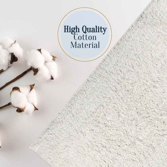 Canggu Tufted Ultra Soft Turkish Cotton Bath Mat | 20"x32"| Quick Dry, Machine Washable | Luxury Bathroom Decor
