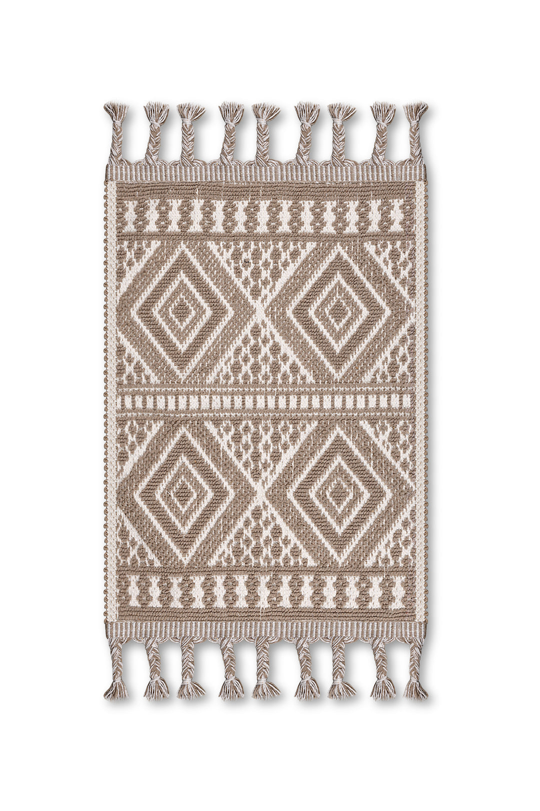 Ethnic Ultra Soft Turkish Cotton Bath Mat | 17"x23"| Quick Dry, Machine Washable | Luxury Bathroom Decor