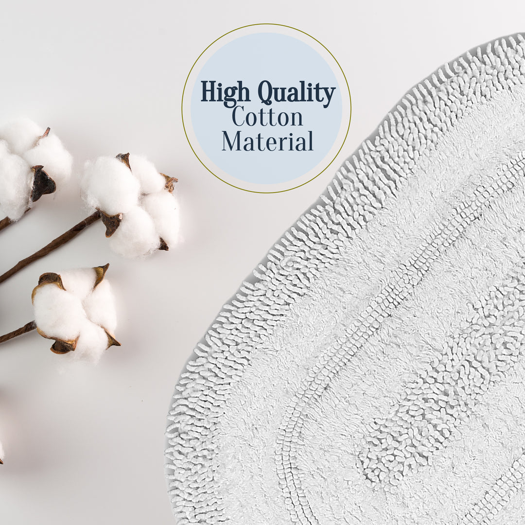 Macaroni Ultra Soft Turkish Cotton Bath Mat | 20"x32"| Quick Dry, Machine Washable | Luxury Bathroom Decor