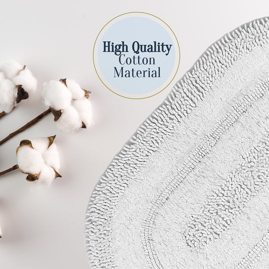 Macaroni Ultra Soft Turkish Cotton Bath Mat | 20"x32"| Quick Dry, Machine Washable | Luxury Bathroom Decor