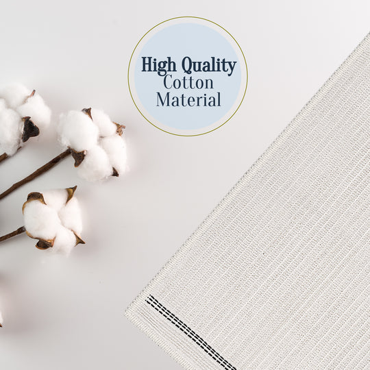 Nice Ultra Soft Turkish Cotton Bath Mat & Rug Set | 24" x 40" + 20" + 24" | Ecru | Quick Dry, Machine Washable | Luxury Bathroom Decor
