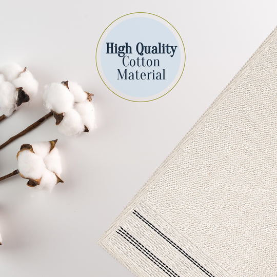 Porto Ultra Soft Turkish Cotton Bath Mat & Rug Set | 24" x 40" + 20" + 24" | Ecru | Quick Dry, Machine Washable | Luxury Bathroom Decor