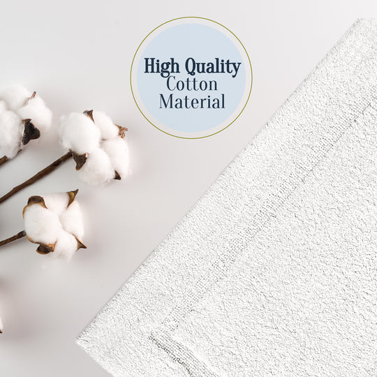 Santorini Ultra Soft Turkish Cotton Bath Mat | 20"x32"| Quick Dry, Machine Washable | Luxury Bathroom Decor